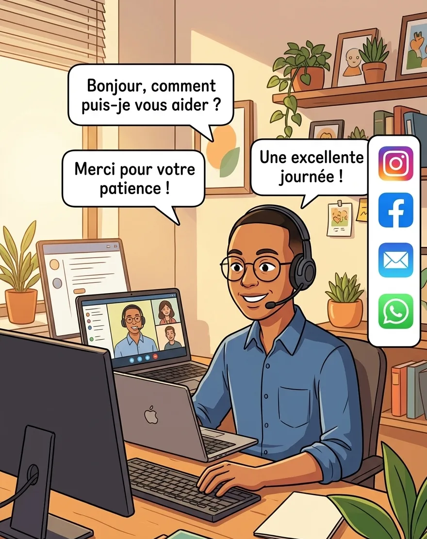Je gère votre support client et votre administration